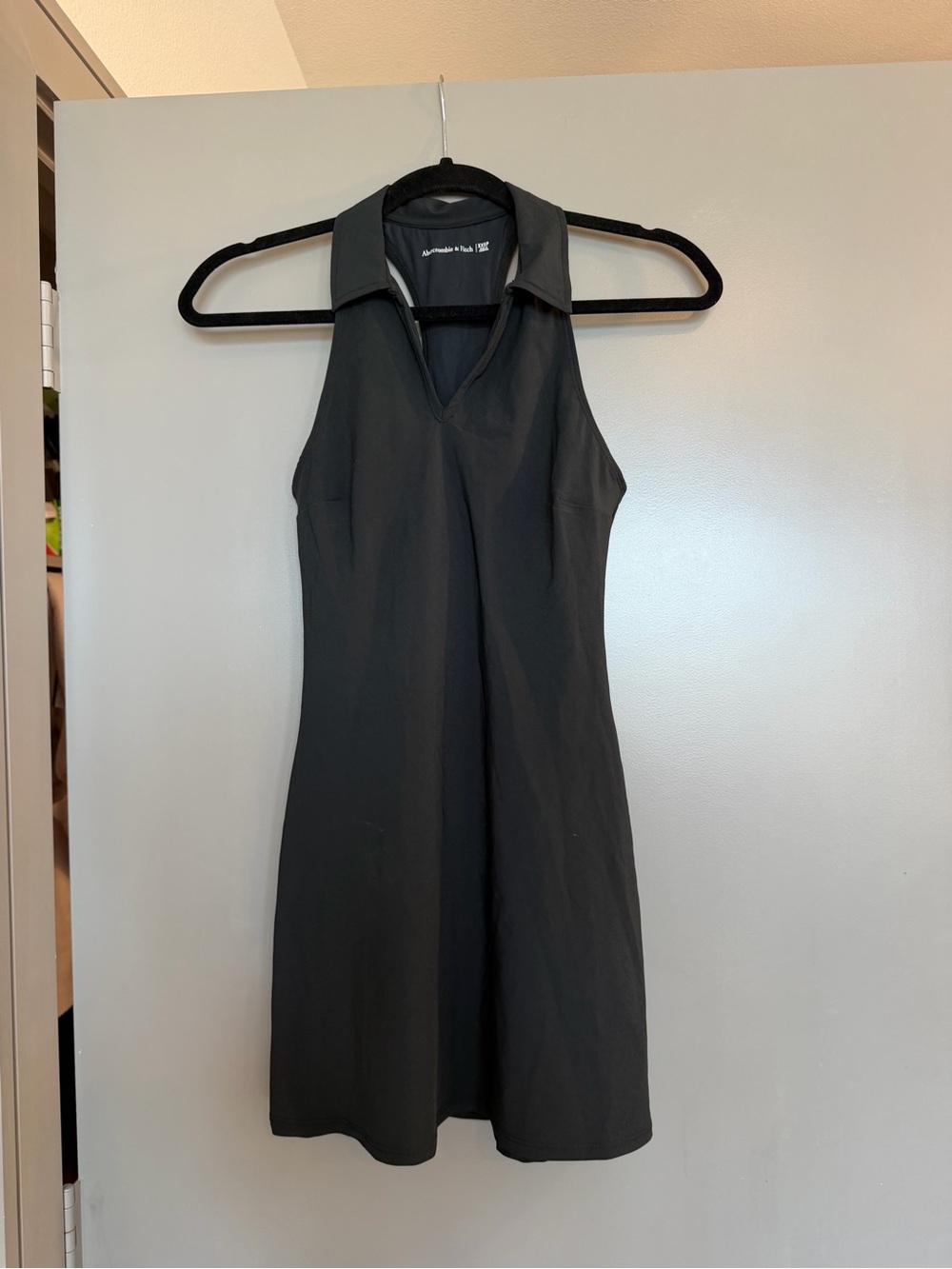 Abercrombie & Fitch Black Halter-Collar Mini Dress